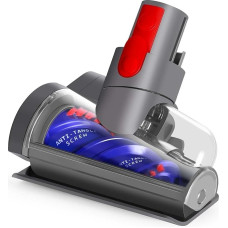 Upgrade Mini elektrinis šepetys Dyson V15 V11 V10 V8 V8 V7 plaukų antgalis šepetys Anti Tangle Attachment dulkių siurblio atsarginės dalys Turbininis antgalis, skirtas valyti naminių gyvūnėlių lovas Automobilių sėdynės Sofos kilimas