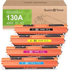 swiss toneris 130A suderinamas su HP CF350A CF351A CF352A CF353A tonerio kasetėmis, skirtomis HP Color LaserJet Pro MFP M176n M177fw spausdintuvams