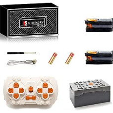 17 dalių technologijų galios funkcijų didelio greičio M variklis, nuotolinio valdymo pultas ir įkraunama ličio baterija rinkinys, suderinamas su dideliais statybinių blokų prekių ženklais, skirtas suaugusiems statybinių blokų mėgėjams