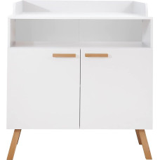 trendteam smart living - Kilimėliai - pervystymo stalas - baltas - 1 atviras skyrius ir 1 lentyna - (plotis x aukštis x gylis) 96 x 105 x 78 cm - dažytos medžio masyvo kojelės ir rankenos - atsparus įbrėžimams