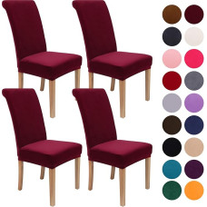 Colorxy Spandex audinys Stretch Valgomojo kėdė Slipcovers Namų dekoro rinkinys 4