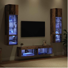 Wohnzimmermöbel-Set, TV-Wandeinheit, TV-Möbel, modernes Wohnzimmermöbel, antikes Holz