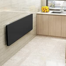 Sulankstomas stalas Sieninis sulankstomas plaukiojantis sulankstomas stalas su tualeto sėdyne Kompiuterio stalas Virtuvė Mažas namas Daugiafunkcinis valgomasis stalas sulankstomas (80 x 50 x 1,6 cm, juodas)