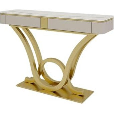 Generisch Schwarzer Konsolentisch mit 2 Schubladen - Stilvoller Stauraum für Wohnzimmer, Flur und Eingangsbereich - Vielseitiges, modernes Akzentmöbel für Ihr Zuhause