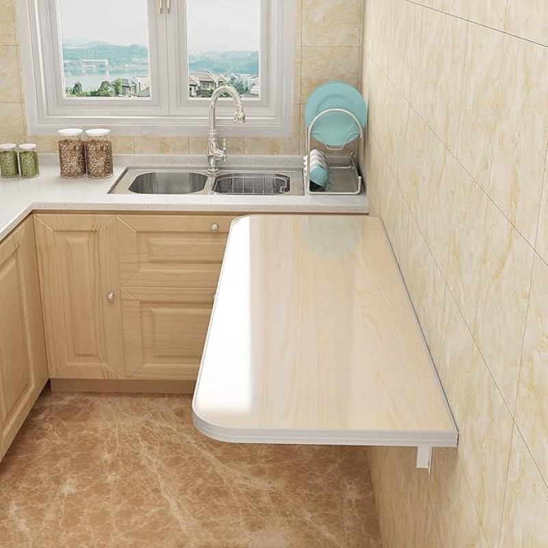 Sieninis stalas, Sieninis stalas, Sulankstomas sieninis stalas su dažų apsauga, Sulankstomas darbastalis, Sieninis montavimas, Valgomasis stalas, Darbo stalas