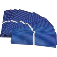 Gatuida 100 Stück Kleiner Solarzellen Polykristallin 52x19mm Selbstgemacht Solarzellen Outdoor Autoladegerät Blau Kratzfest Langlebig