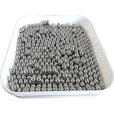 Tikslūs guolių rutuliukai iš nerūdijančio plieno 304 skersmuo 7-9 mm, skirti pramoninėms riedlentėms, dviračiams (9 mm * 100 vnt.)
