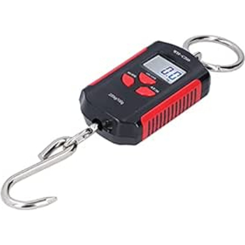 Elektroninis pakrovėjas, 200 kg talpa, kompaktiškas dizainas, lengvai pritaikomas įvairioms reikmenims, rankenoms, angelams (Rot Schwarz)