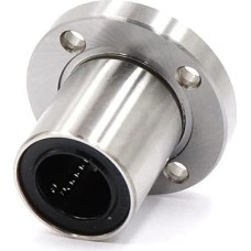 Präzisions-Linearlager LMF6UU/8UU/10UU/12UU/16UU/20UU, F25-60UU Rundflanschtyp Linearbewegungslager 3D-Drucker Linearstangenteil(4vnt,LMF50UU)