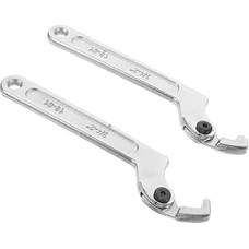 Tragbarer Hakenschlüssel 2 Stück für Wasserzählerdeckel Hakenmutter Werkzeug mit Vibrationsdämpfung Rundmutternschlüssel Kompatibel für Verschiedene Wasserzählermodelle