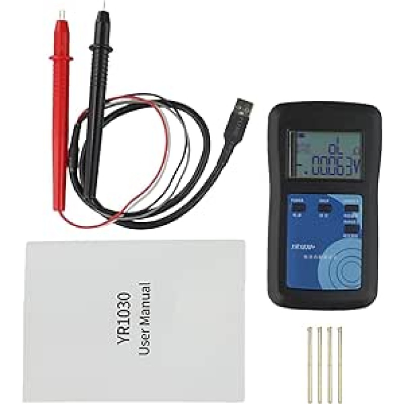 Digitaler Batterie-Innenwiderstands- und Spannungsprüfer für YR1030+ für automatische Reichweitenfunktion und LCD-Bildschirm für Batteriediagnose