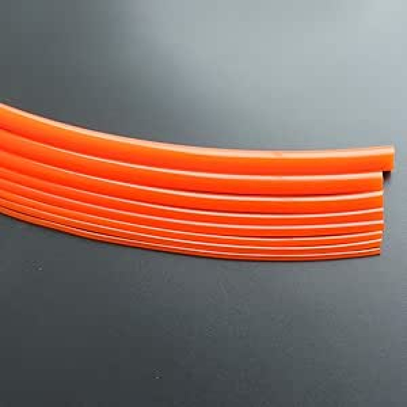 Rotes, glattes Polyurethan-Förderband, PU-Rundriemen, Antriebsriemen, schmelzbare Schnur, Durchmesser 1,5/2/2/2,5/3/3/3,5/4/5/6/7/8/9/10/12/15 mm(5 Meter, Dia 4.5mm)