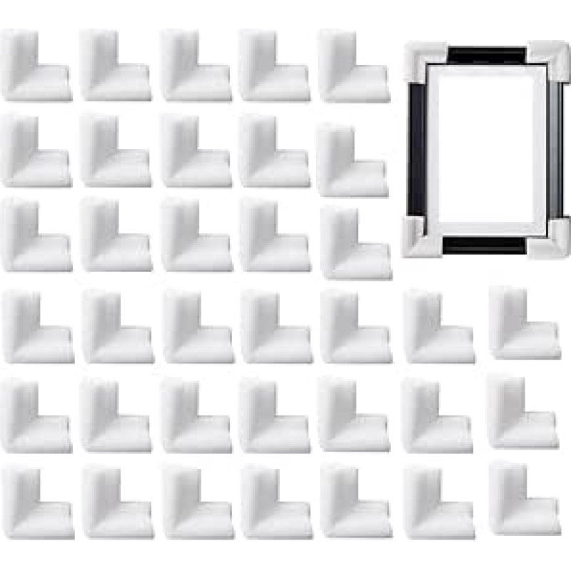 24/36 Stück verdickte Schaumstoff-Eckenschutz für sichere TV- und Spiegelrahmen-Handhabung, Schutzhülle für Scrapbooking, Stempel-Ecken