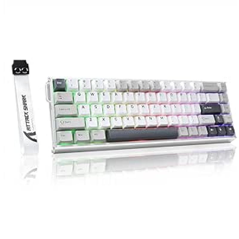 ATTACK SHARK X68MAX HE Rapid Trigger laidinė žaidimų klaviatūra, pagaminta iš aliuminio, 0,005 mm RT tikslumas, 