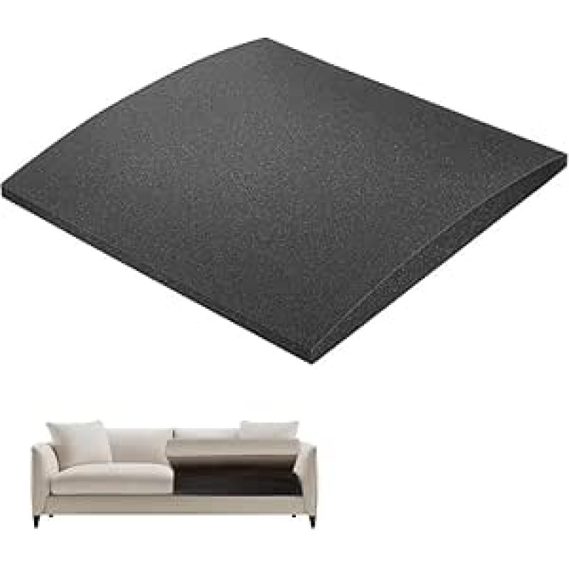 Möbelsitz-Reparaturschaum - keturkampė kišenė lovoms, sofoms, sofoms, vidiniam kambariui, didesnis komfortas (juoda, 70 * 70 * 5 cm)