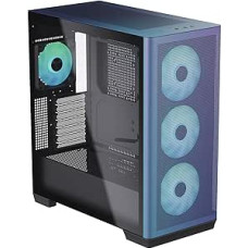 APNX C1 Midi-Tower ATX korpusas, grūdintas stiklas - ChromaFlair