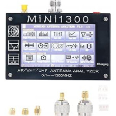 Mini1300 Analyzer 0,1-1300 MHz mit Kalibrierungsset, tragbarer VNA für HF VHF UHF-Anwendungen, SWR-Messung und TDR Modus