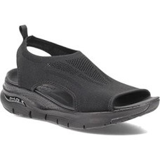 Skechers Arch Fit City Catch Women's Sandals Black Knit, 39