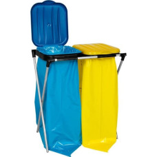 Stand holder for 120L waste bags for sorting - 2 types of waste