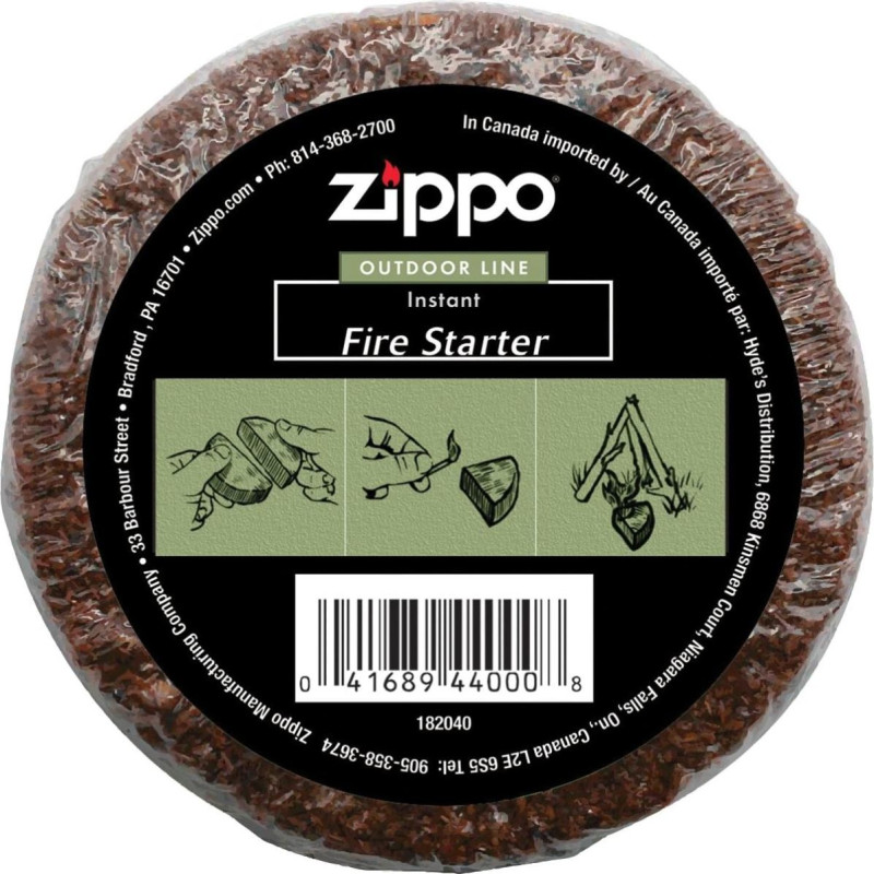 ZIPPO BRIQUETTE FOR LIGHTING A FIRE