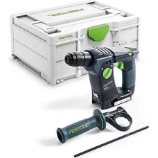 Festool BHC 18-Basic Cordless Hammer Drill with Additional Handle, Depth Stop, in Systainer