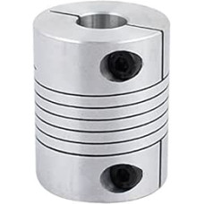 sourcingmap 12 mm iki 16 mm veleno jungtis 40 mm ilgio 32 mm skersmens žingsninio variklio jungtis Aliuminio lydinio jungties jungtis, skirta 3D spausdintuvui CNC mašinai DIY Encoder