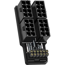 cablecc ATX3.0 PCI-E 5.0 maitinimo modulinis 90 laipsnių 12VHPWR žemyn pasviręs adapteris su keturiais ATX 8P, skirtas 4080 5090TI 16Pin 12+4P vaizdo plokštei