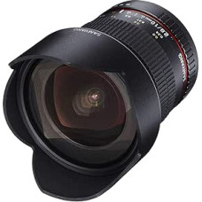 Samyang 881122 10/2.8 objektyvas DSLR Nikon F AE Rankinis fokusavimas Automatinis diafragmos žiedas Foto objektyvas Plataus kampo objektyvas Juodas