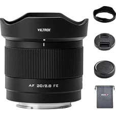 VILTROX 20 mm f2.8 FE, 20 mm f/2.8 e-mount pilno formato AF itin plataus kampo automatinio fokusavimo objektyvas, skirtas 