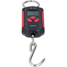 200 kg Heavy Crane Scale, Portable, Electronic, for Steel Construction, LED Backlight, LCD Display, Long Standby Time, Easy Battery Installation (Red Black)