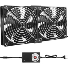 2 x 120 mm korpuso ventiliatoriai: 12 V ventiliatorius su greičio reguliavimu, kintamosios srovės 100-240 V ventiliatorius su dvigubu rutuliniu guoliu, ašinis ventiliatorius, tylus ventiliatorius asmeniniam kompiuteriui, nešiojamajam kompiuteriui, televiz