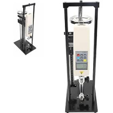 Druck-Zugprüfmaschine, digitaler Kraftmesser 500N Zuglehre, vertikaler Spiraldruck mit Digitalanzeige und Linealständer, Einheitenumrechnung: Kilogramm/Pfund/Newton