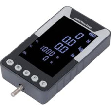 500N skaitmeninis jėgos indikatorius, 0-500 N/50 kg/110 svarų sterlingų elektroninis jėgos matuoklis, 3 daugiafunkciniai matavimo režimai, spalvotas skydelis, stūmimo ir traukimo jėgos testeris (ES kištukas)