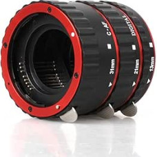D&F AF Auto Focus Macro Extension Tube Set Extreme Close-Ups for Canon EF EF-S Lens Such as Canon 7D,500D,600D,700D,5D Mark II III, Rebel T2i, T3i, T5i...