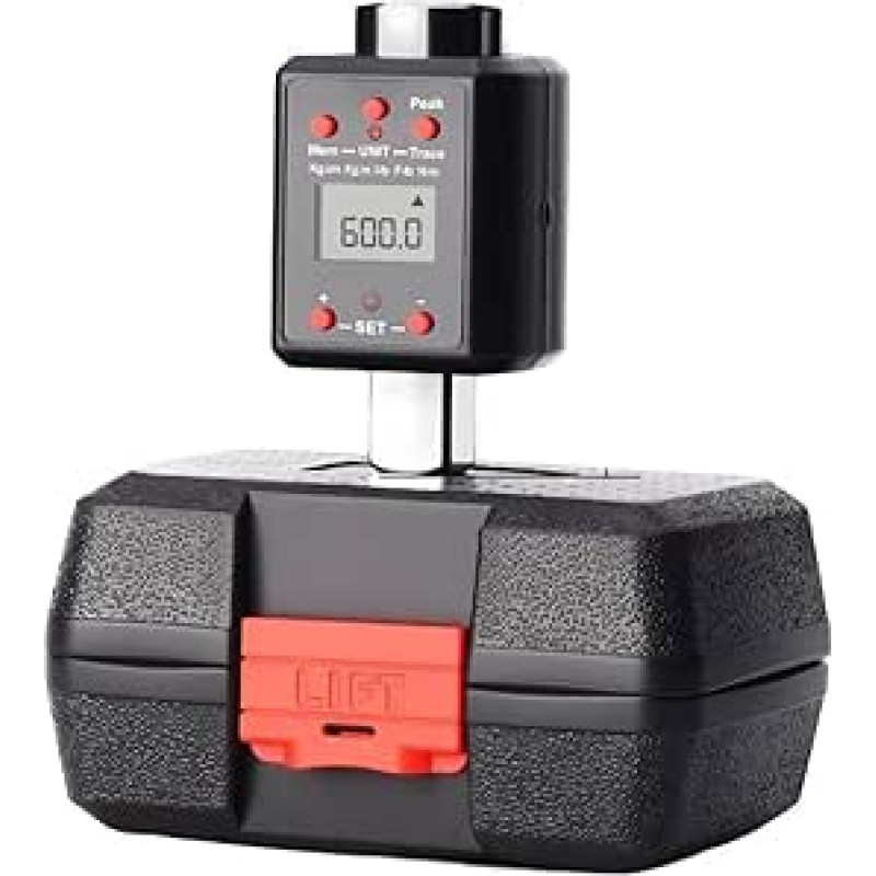 Robuster digitaler Drehmomentadapter 1/4 3/8 1/2 3/4 Zoll mit zwei Messeinheiten und akustischen Warnungen, 13-135 Nm, 6-600 Nm für Präzisionsarbeiten (19 mm)
