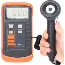 UV-Messgerät, 400 m W/cm, UVA- und UVB-LSI-Kreis-Tester, UV-Sensor, Lichtkorrekturfilter, UVA365, praktisch und langlebig