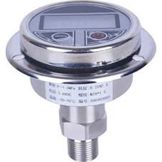 Skaitmeninis manometras-Jingpu-Digitalanzeigedruckmessgerät Alle Edelstahl-Manometer-Akku-Druckmessung,Genaue Messwerte(0~0.6)