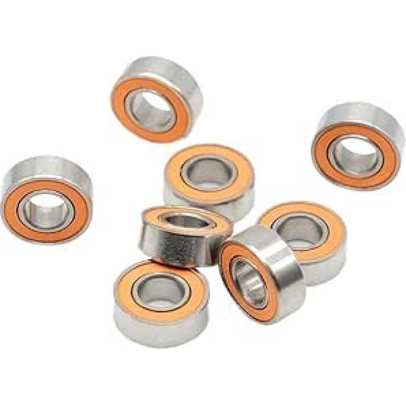 SMR115RS CB SMR115 2RS CB Žvejybiniai ritininiai guoliai 5 x 11 x 4 mm Nerūdijančio plieno hibridiniai keraminiai oro guoliai Pakuotė po 4 vnt.