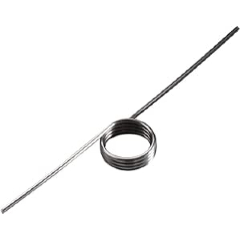 Torsionfeder aus Edelstahl, Drahtdurchmesser 0,9 mm, Außendurchmesser 5 mm, mechanische Torsionsfedern aus Federstahl,(0.9x5mm-4 Turns - 180°)