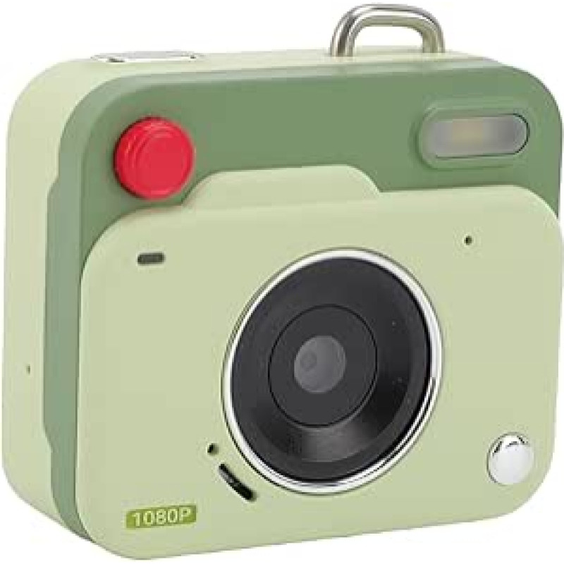 Mažas skaitmeninis fotoaparatas fotografijai, 1080P 48MP kompaktiškas 1,77 colio vaizdo kamera, OTG dalijimasis realiuoju laiku, raktų pakabukas (žalias)