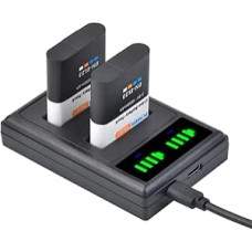 2 x EN-EL23 1850 mAh baterija ir įkroviklis, skirti Nikon Coolpix B700 P600 P600 P610 P610s P900 P900s S810c