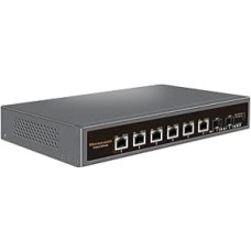 10G nevaldomas Ethernet komutatorius su 6 x 10G Base-T prievadais ir 2 x 10G SFP Uplink prievadais, suderinamas su 1000/2500/10000Mbps, VLAN funkcija, Plug & Play, metalinis 10Gb tinklo komutatorius