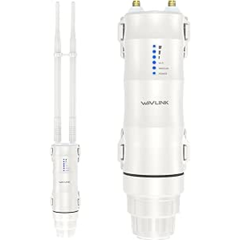 WAVLINK AC600 Lauko dviejų dažnių juostų kartotuvas WiFi prieigos taškas kartotuvas Ap-Mode maršrutizatorius WISP 2.4GHz 150Mbps + 5GHz 433Mbps pasyvus PoE modelis 100M White
