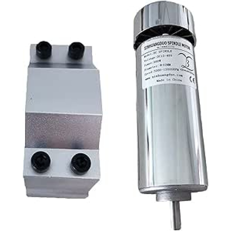 Oru aušinamas 0,5 kW CNC variklio / ventiliatoriaus verpstės variklio rinkinys 500 W verpstės variklis / maitinimo šaltinis Vyriausybės reguliatorius graviravimui (3 paketas)