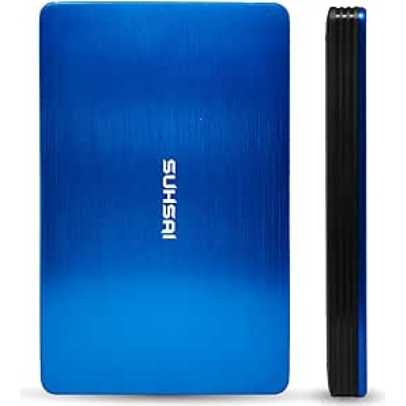 SUHSAI išorinis kietasis diskas 320 GB USB 3.0 lengvas atsarginės kopijos ir saugojimo kietasis diskas Nešiojamasis žaidimų kietasis diskas Išplėsta talpykla HDD, skirtas žaidimų nešiojamajam kompiuteriui 
