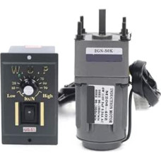 Sliekinė pavara, 6W 6.9RPM-415RPM kintamosios srovės reduktoriaus variklis 2IK6GN-C 2GN15K su greičio reguliatoriumi Reguliuojamas greitis CW CCW vienfazis variklis, mažas triukšmas (2GN12.5K 0-100RPM)