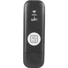 Portable 4G LTE USB WiFi Modem with SIM Card Slot, High Speed for 8 Users, Supports TDD LTE, FDD LTE, WCDMA, HSPA+, GSM Networks, Travel Hotspot for Tablets