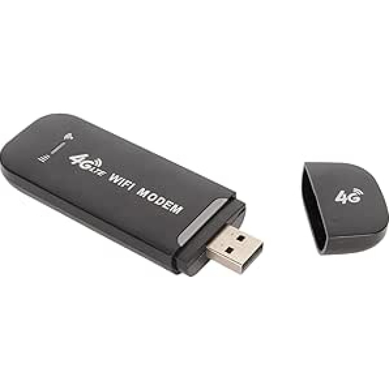 VBESTLIFE 4G LTE USB WiFi modemas, 150 Mbps greitis, 10 įrenginių palaikymas, SIM kortelės lizdas, 