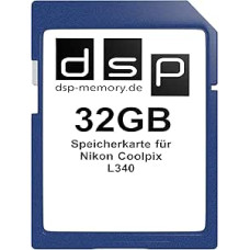 DSP atminties tėvas Nikon Coolpix L340, juodas, 32GB