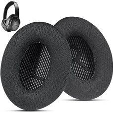 QuietComfort 35 / QC 35ii Replacement Ear Pads for Bose Headphones Compatible with Bose QC45 QC35 QC25 QC2 QC15 / Around-Ear 2 AE2i AE2w / SoundTrue and SoundLink Series (Black)